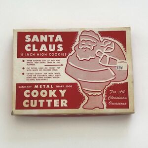 Vintage Santa Claus Cookie Cutter - Extra large 8"